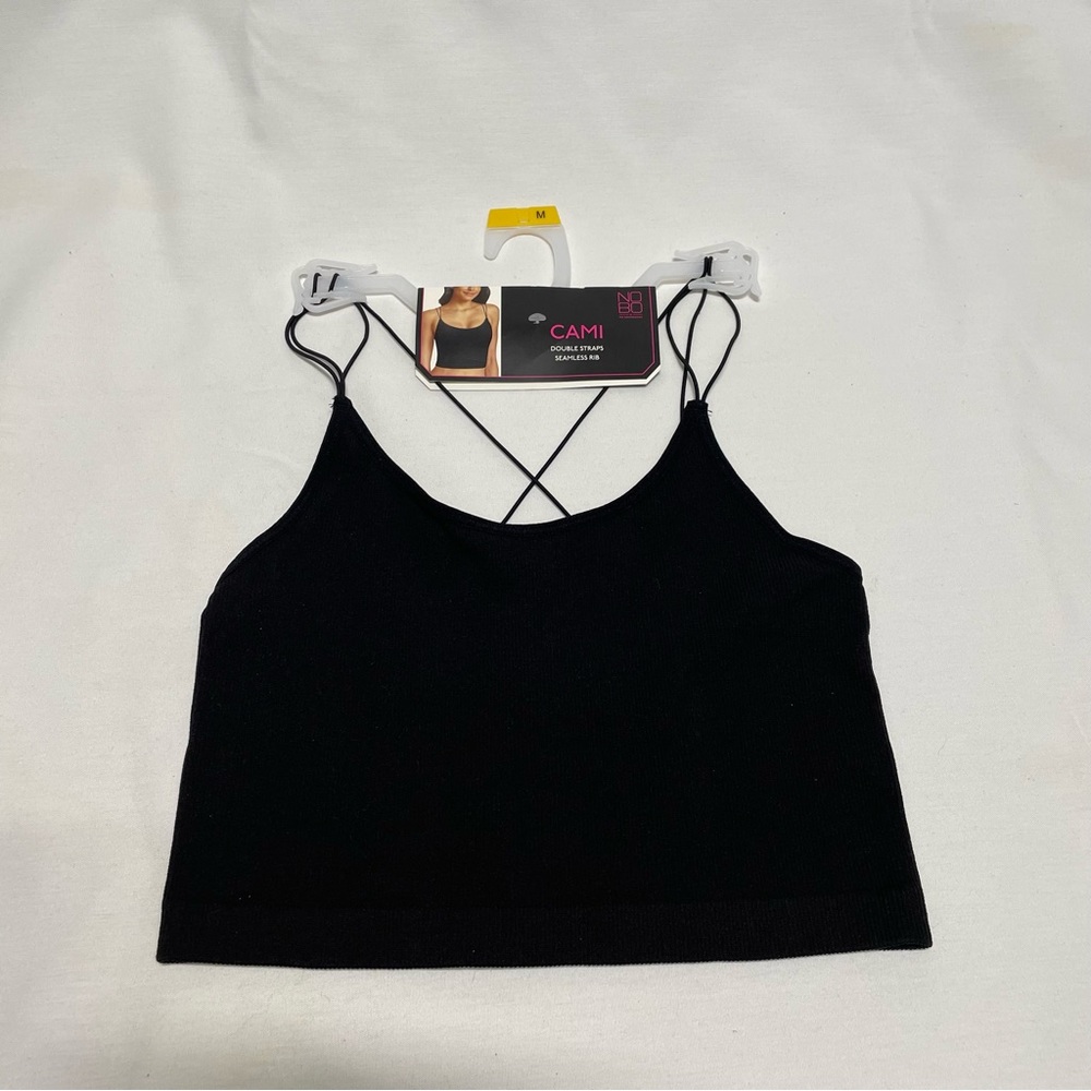 Double straps seamless rib Cami  top by NoBo size medium